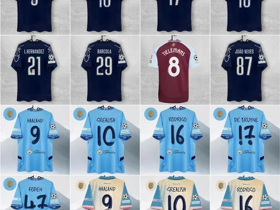 Maglie da calcio con nomi e numeri